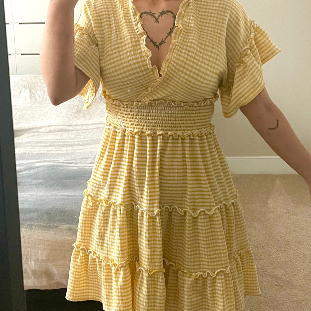 Yellow summer dress